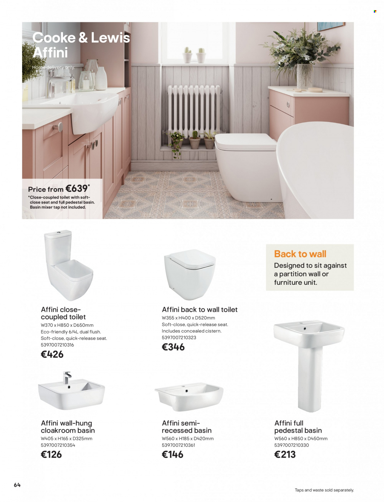 thumbnail - B&Q offer  - Sales products - toilet. Page 64.