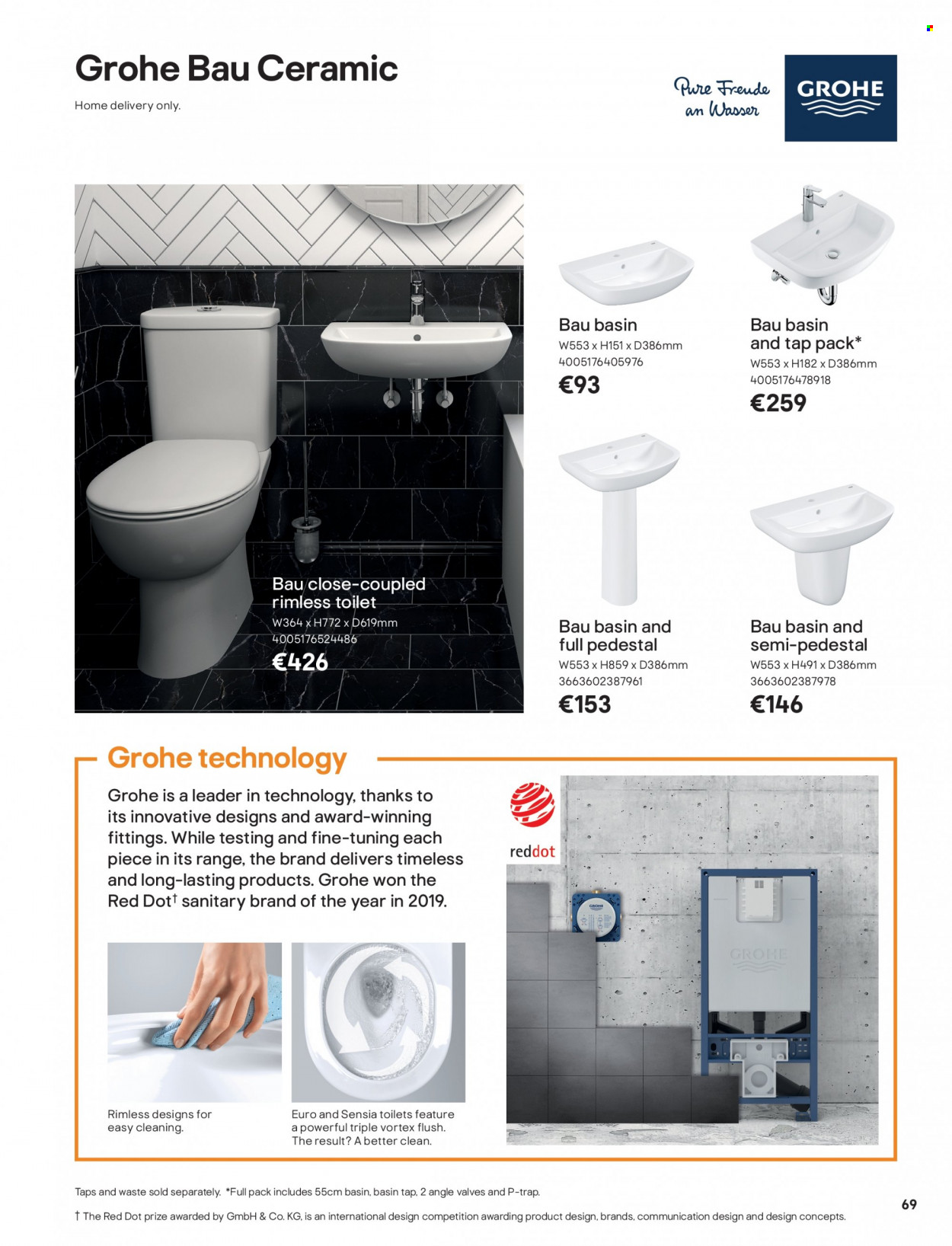 thumbnail - B&Q offer  - Sales products - Grohe, toilet. Page 69.