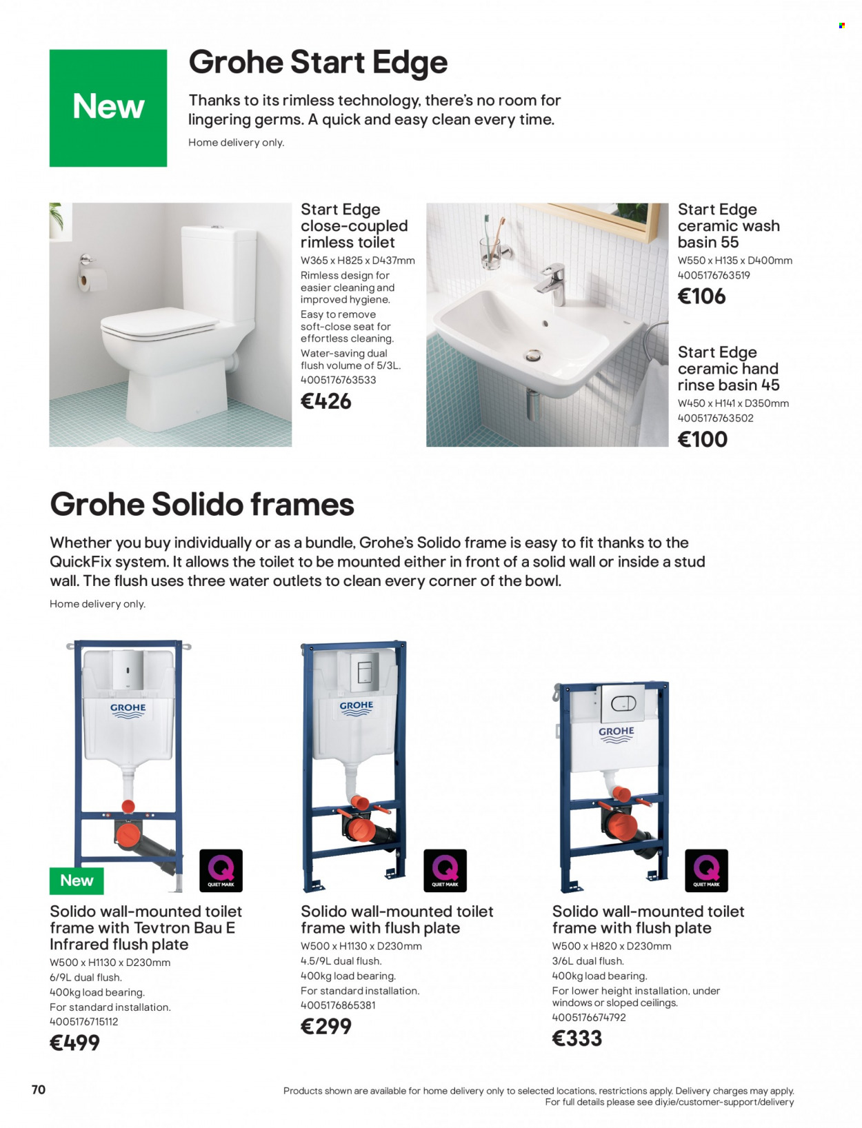 thumbnail - B&Q offer  - Sales products - Grohe, toilet. Page 70.
