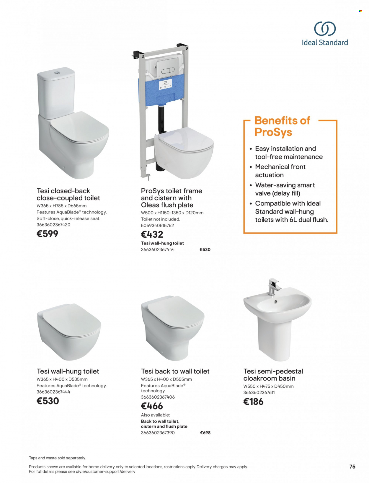 thumbnail - B&Q offer  - Sales products - toilet. Page 75.