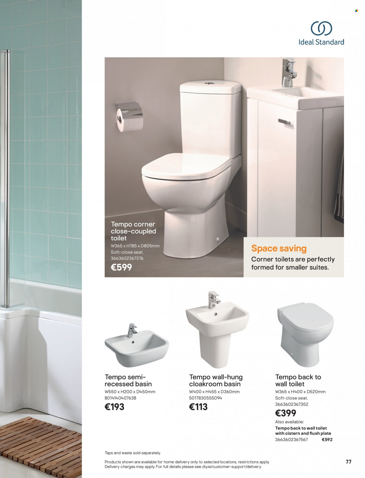 thumbnail - B&Q offer  - Sales products - toilet. Page 77.
