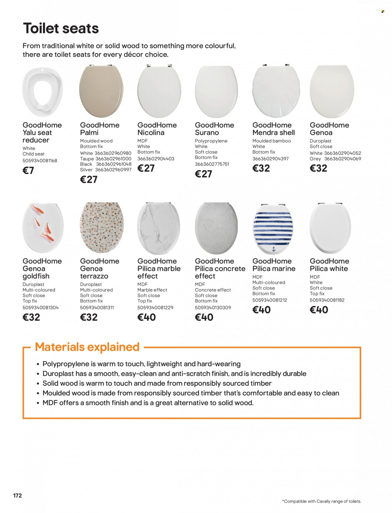thumbnail - B&Q offer  - Sales products - toilet seat. Page 172.
