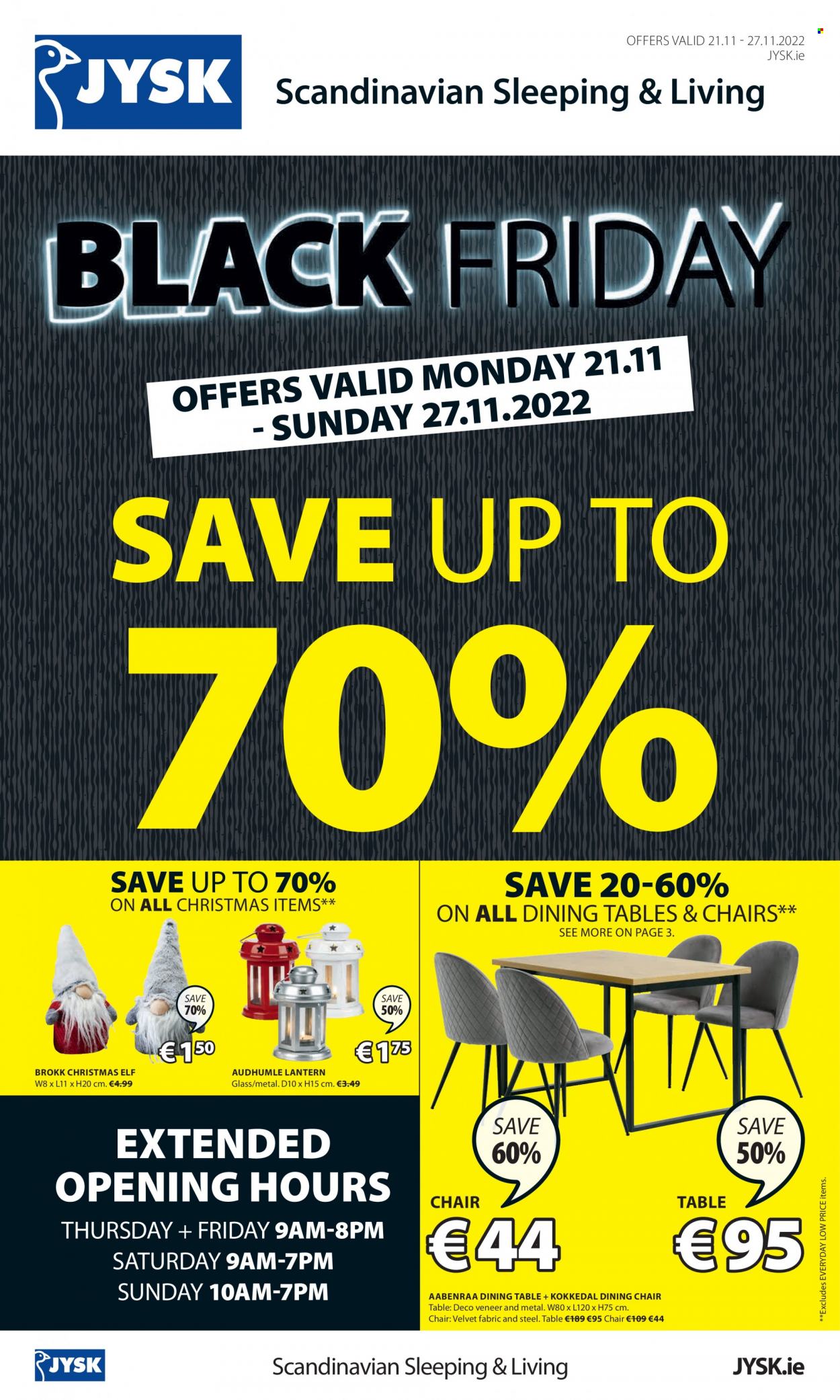 JYSK offer - 21.11.2022 - 27.11.2022. Page 1