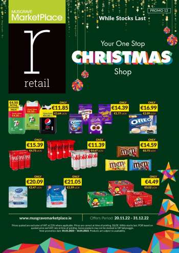 MUSGRAVE Market Place offer  - 20.11.2022 - 31.12.2022.