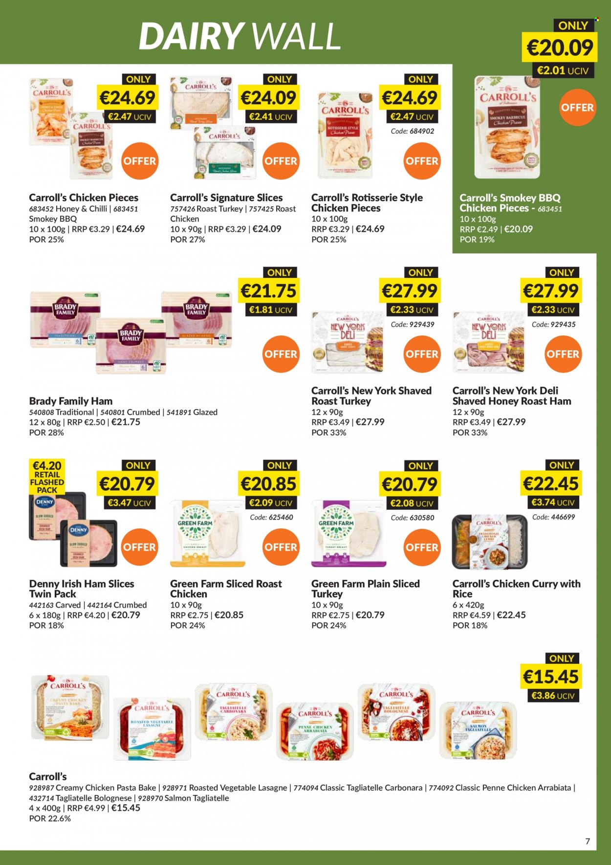 thumbnail - MUSGRAVE Market Place offer  - 20.11.2022 - 31.12.2022 - Sales products - salmon, chicken roast, sliced turkey, ham, penne, honey. Page 7.