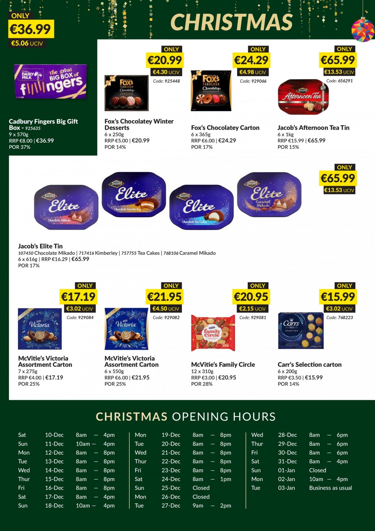 thumbnail - MUSGRAVE Market Place offer  - 20.11.2022 - 31.12.2022 - Sales products - cake, chocolate, Cadbury, Victoria Sponge, caramel, tea, gift box. Page 14.