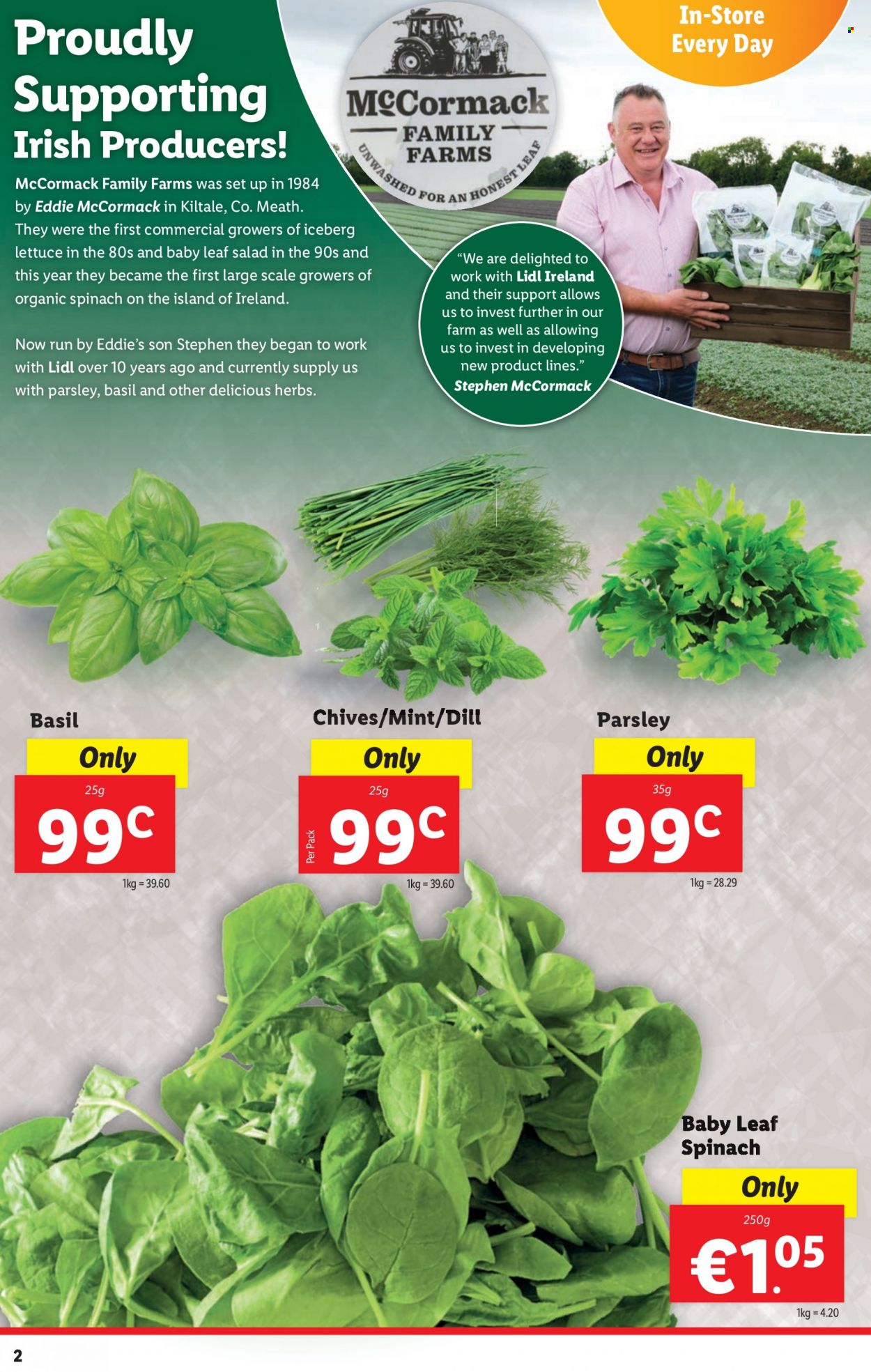 thumbnail - Lidl offer  - 01.12.2022 - 07.12.2022 - Sales products - scale, spinach, parsley, lettuce, chives, dill, herbs. Page 2.