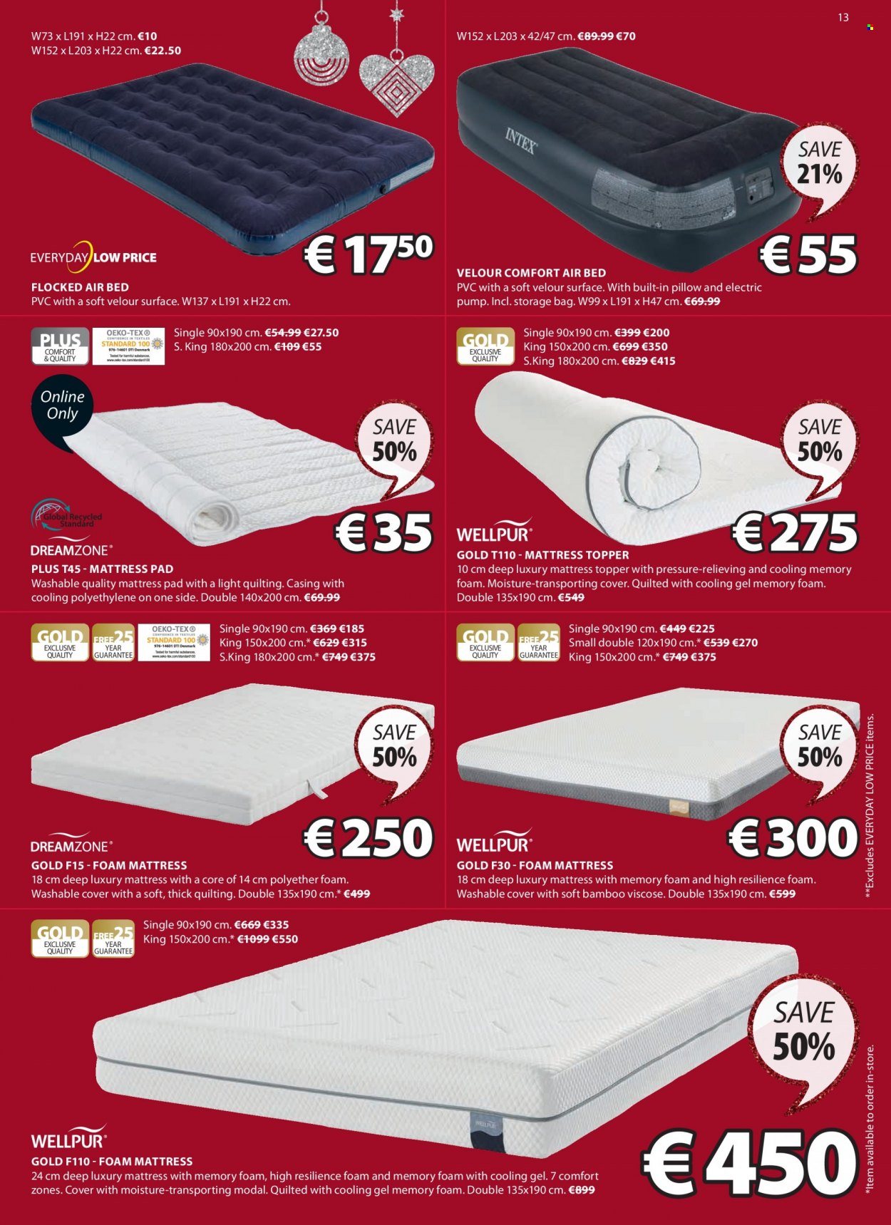 thumbnail - JYSK offer  - 28.11.2022 - 07.12.2022 - Sales products - bed, mattress protector, foam mattress, topper, pillow. Page 14.