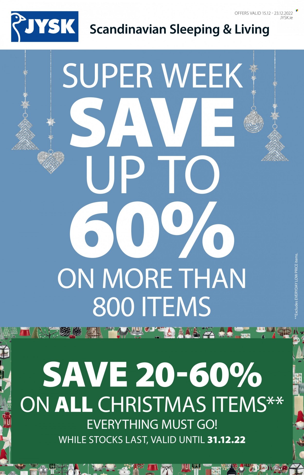 JYSK offer - 15.12.2022 - 23.12.2022. Page 1