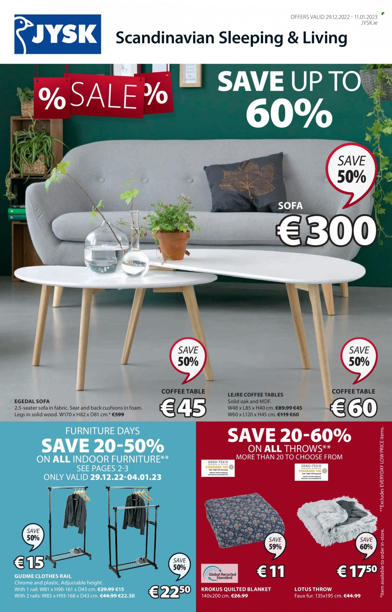 JYSK offer - 29.12.2022 - 11.01.2023. Page 1