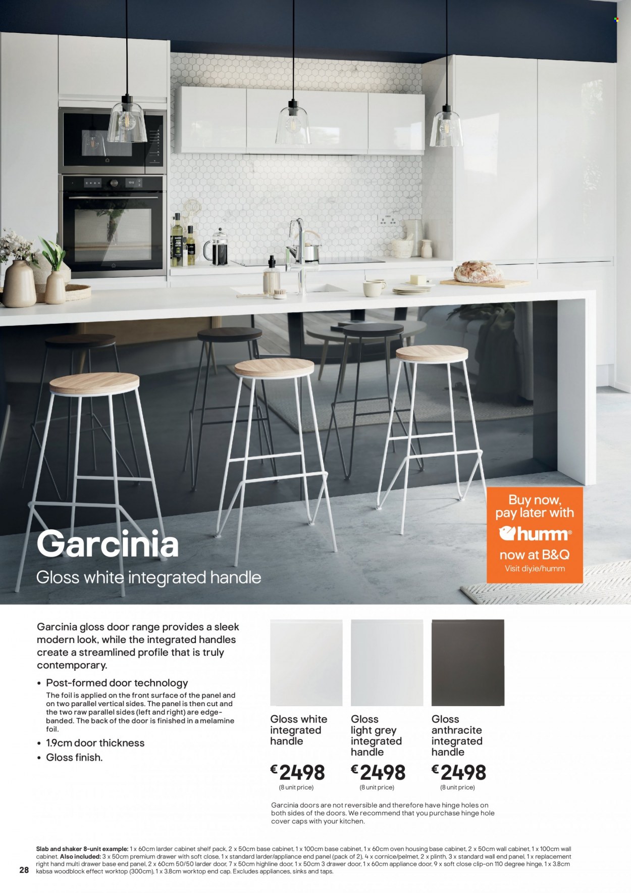 thumbnail - B&Q offer  - Sales products - cabinet, wall cabinet, drawer base. Page 28.