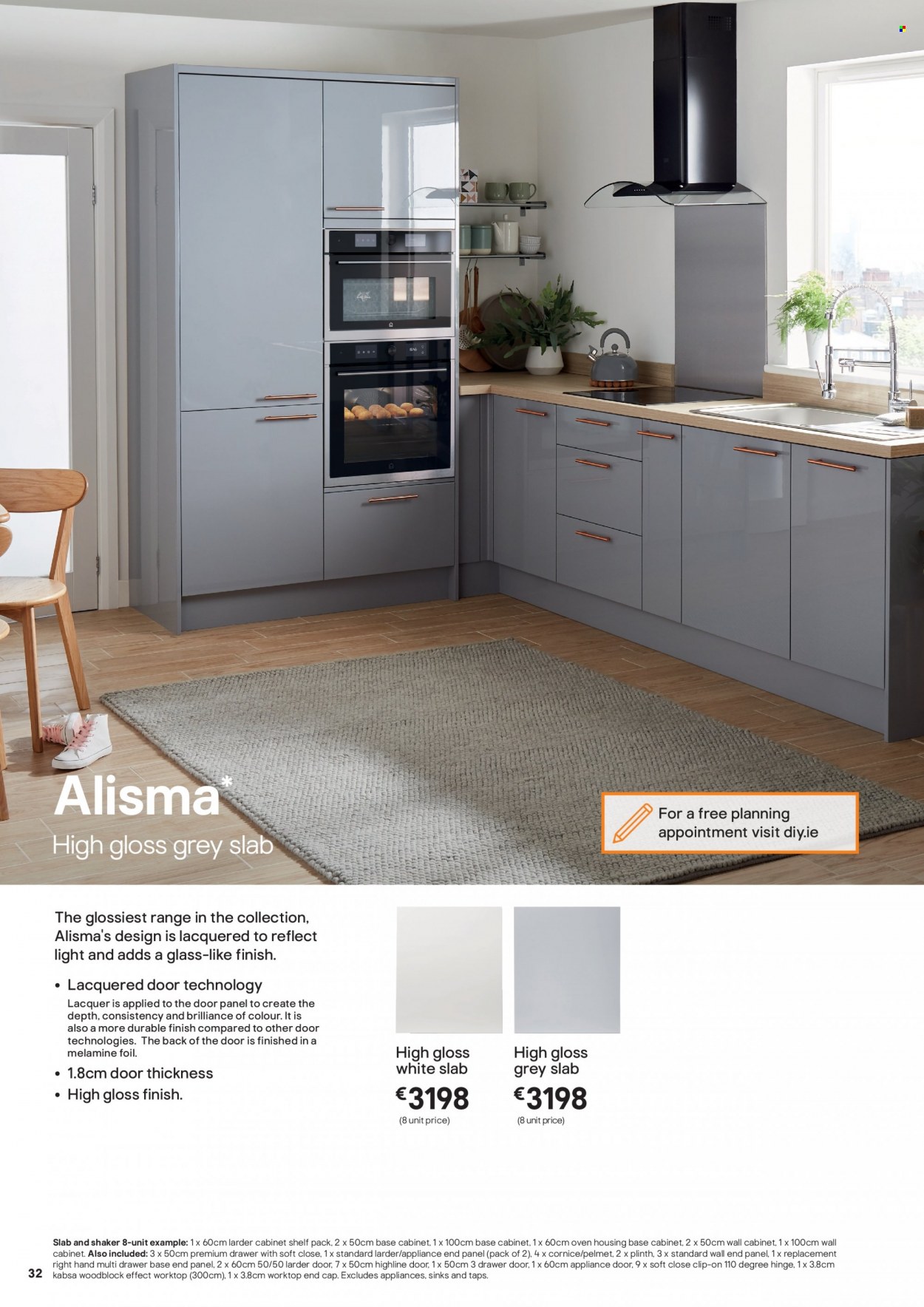thumbnail - B&Q offer  - Sales products - cabinet, wall cabinet, drawer base. Page 32.