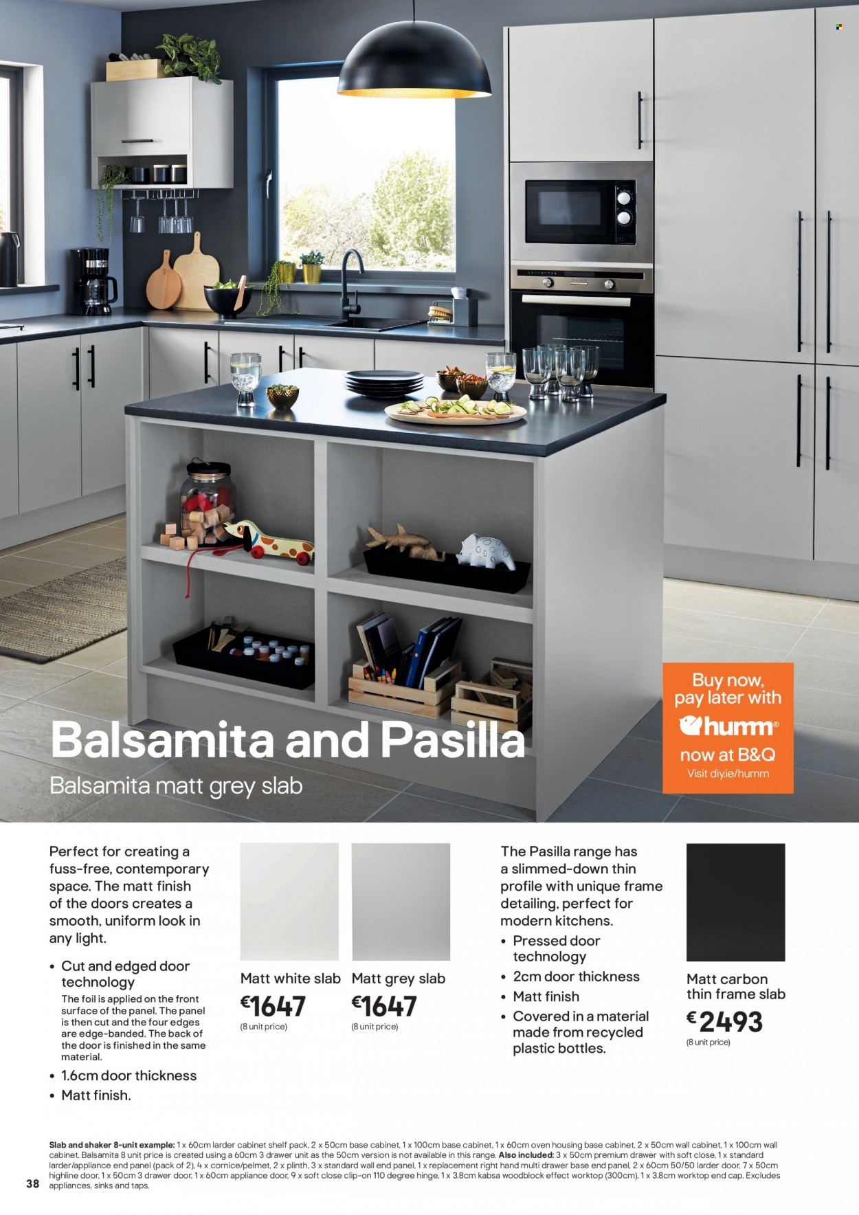 thumbnail - B&Q offer  - Sales products - cabinet, wall cabinet, drawer base, cabinet with drawers. Page 38.