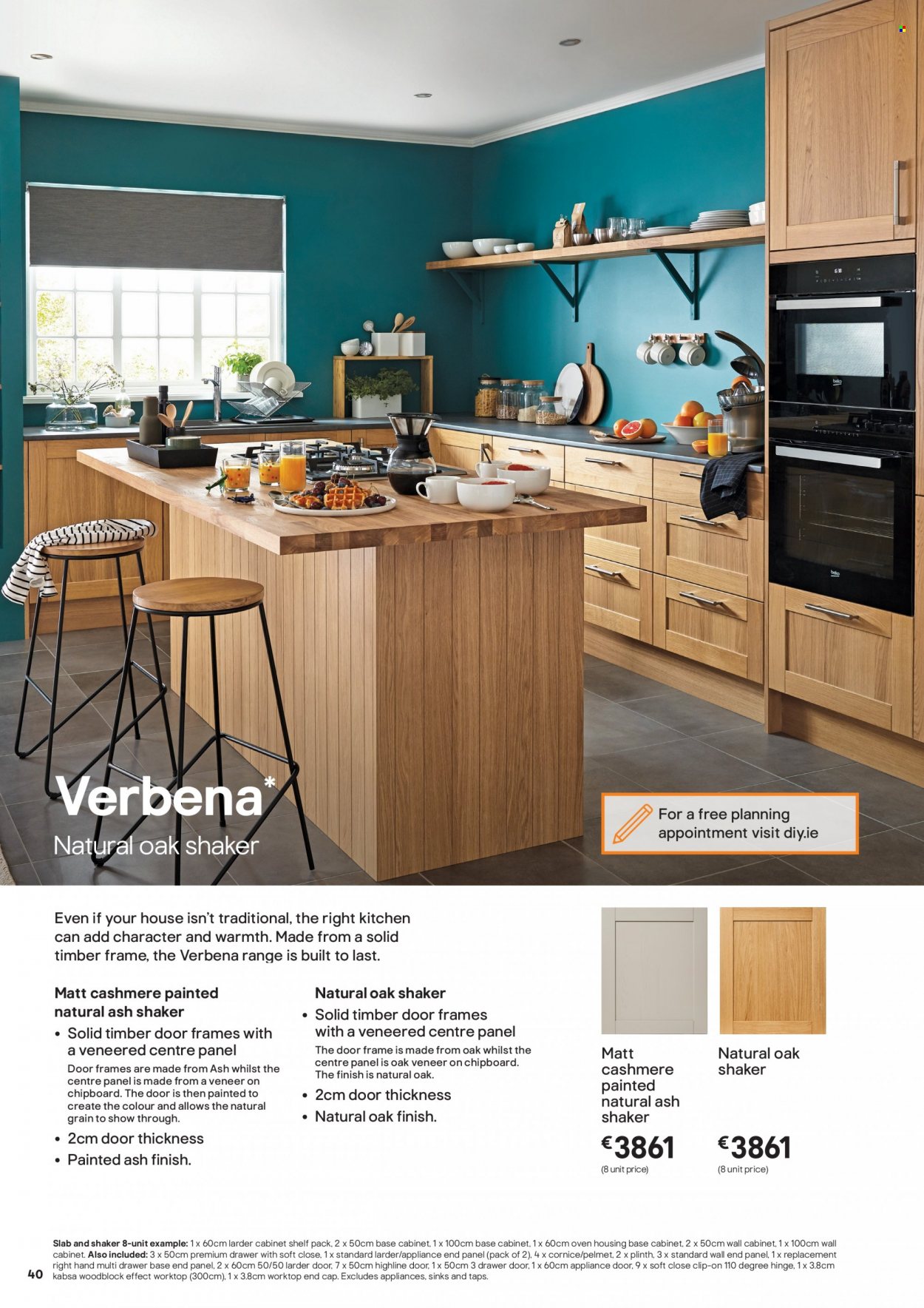 thumbnail - B&Q offer  - Sales products - cabinet, wall cabinet, drawer base. Page 40.