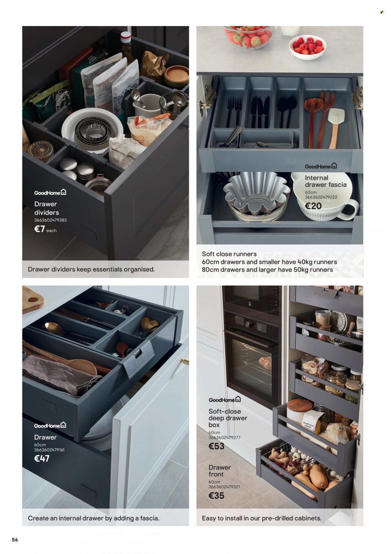 thumbnail - B&Q offer  - Sales products - drawer fronts. Page 56.