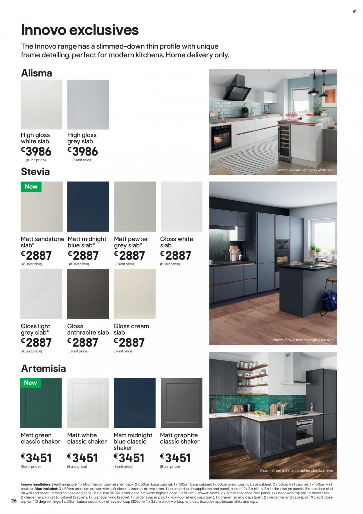 thumbnail - B&Q offer  - Sales products - cabinet, wall cabinet, drawer fronts. Page 26.