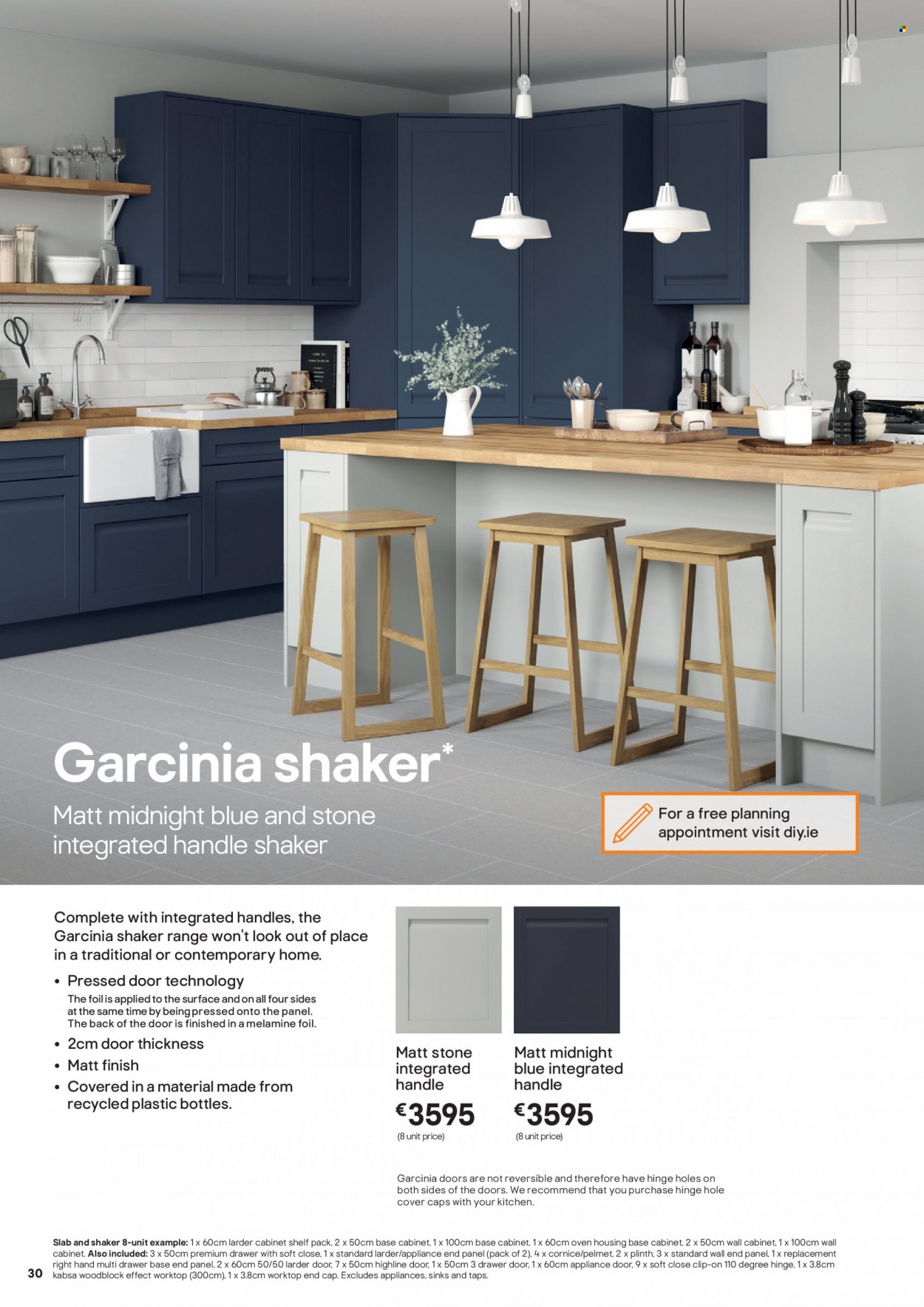 thumbnail - B&Q offer  - Sales products - cabinet, wall cabinet, drawer base. Page 30.
