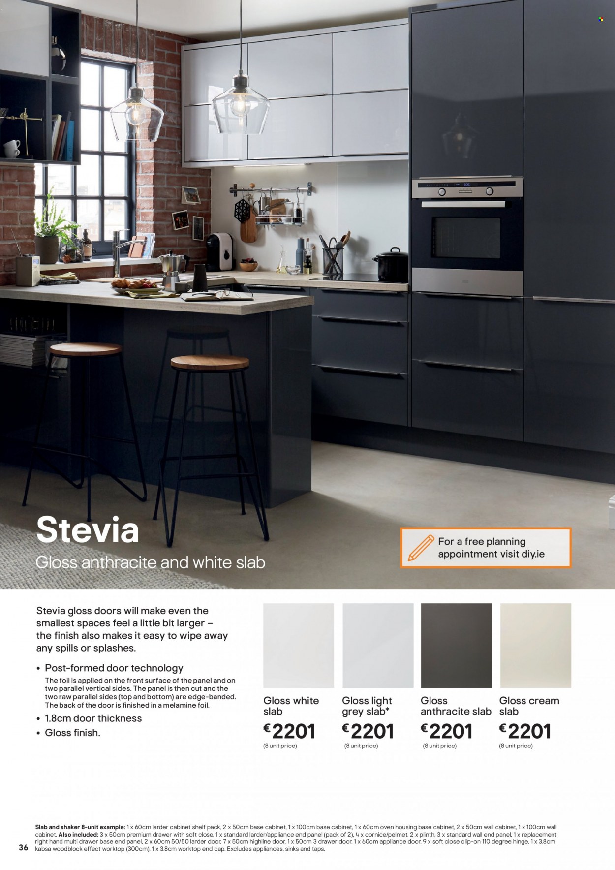 thumbnail - B&Q offer  - Sales products - cabinet, wall cabinet, drawer base. Page 36.