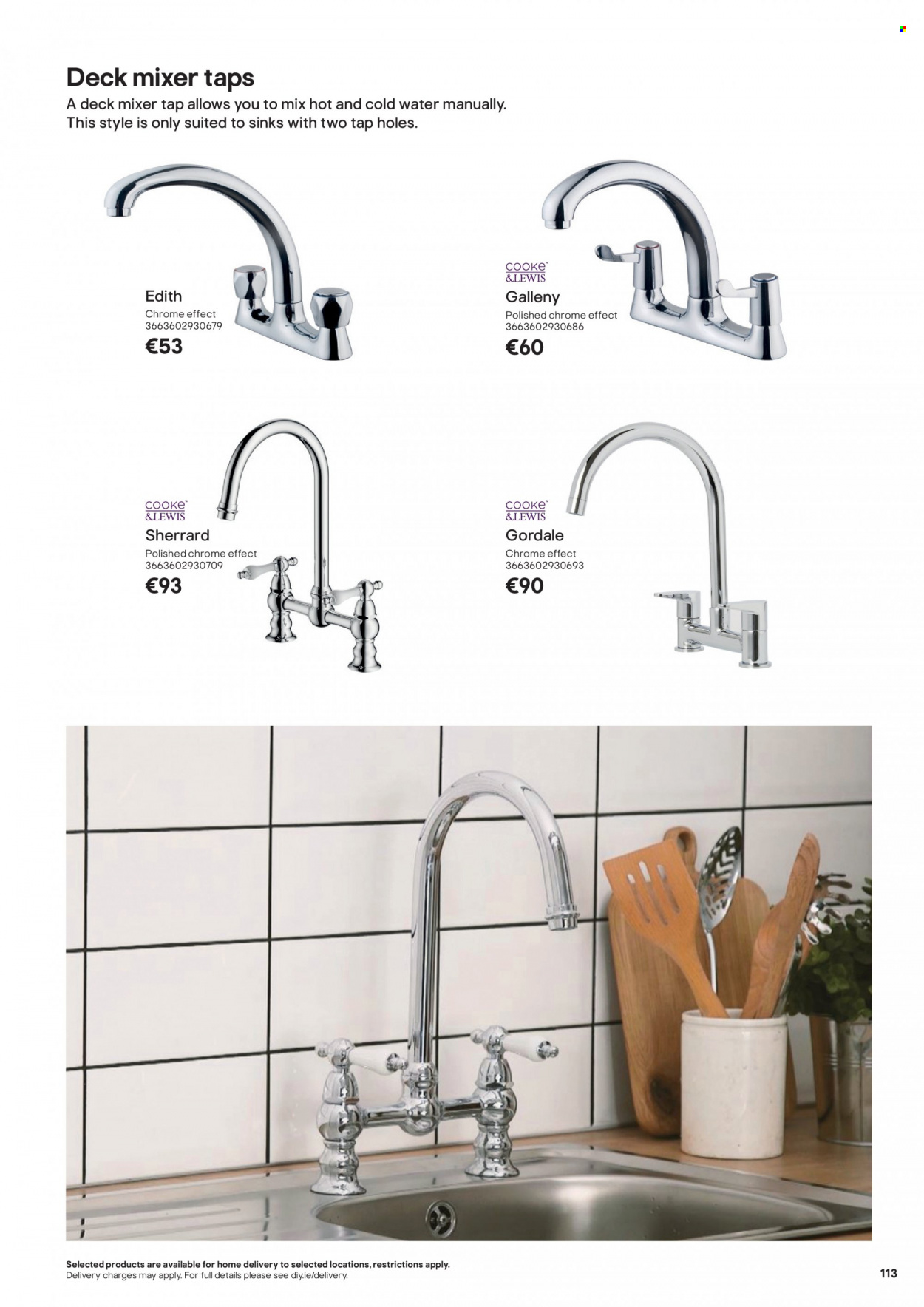 thumbnail - B&Q offer  - Sales products - mixer tap. Page 113.