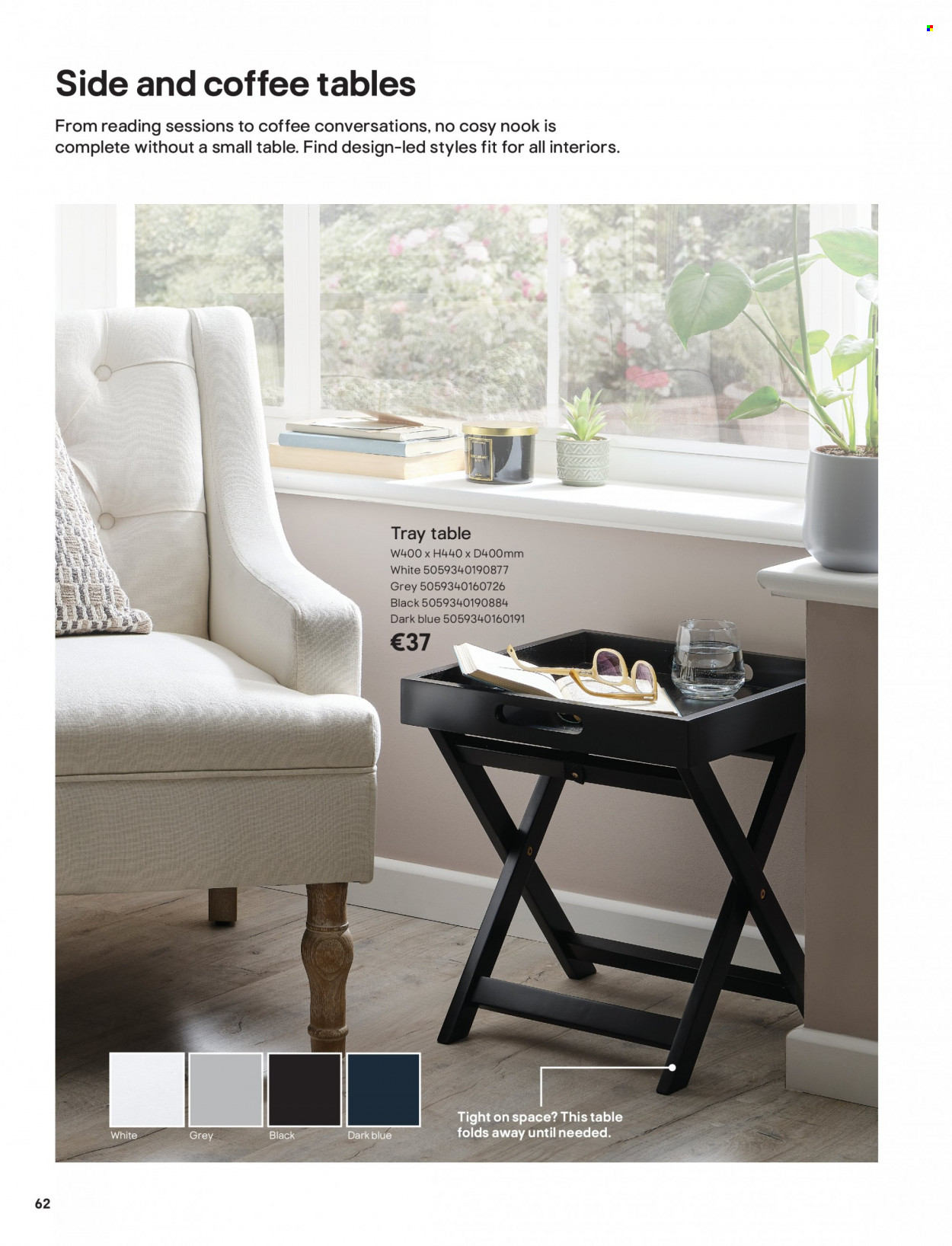 thumbnail - B&Q offer  - Sales products - table, coffee table. Page 62.