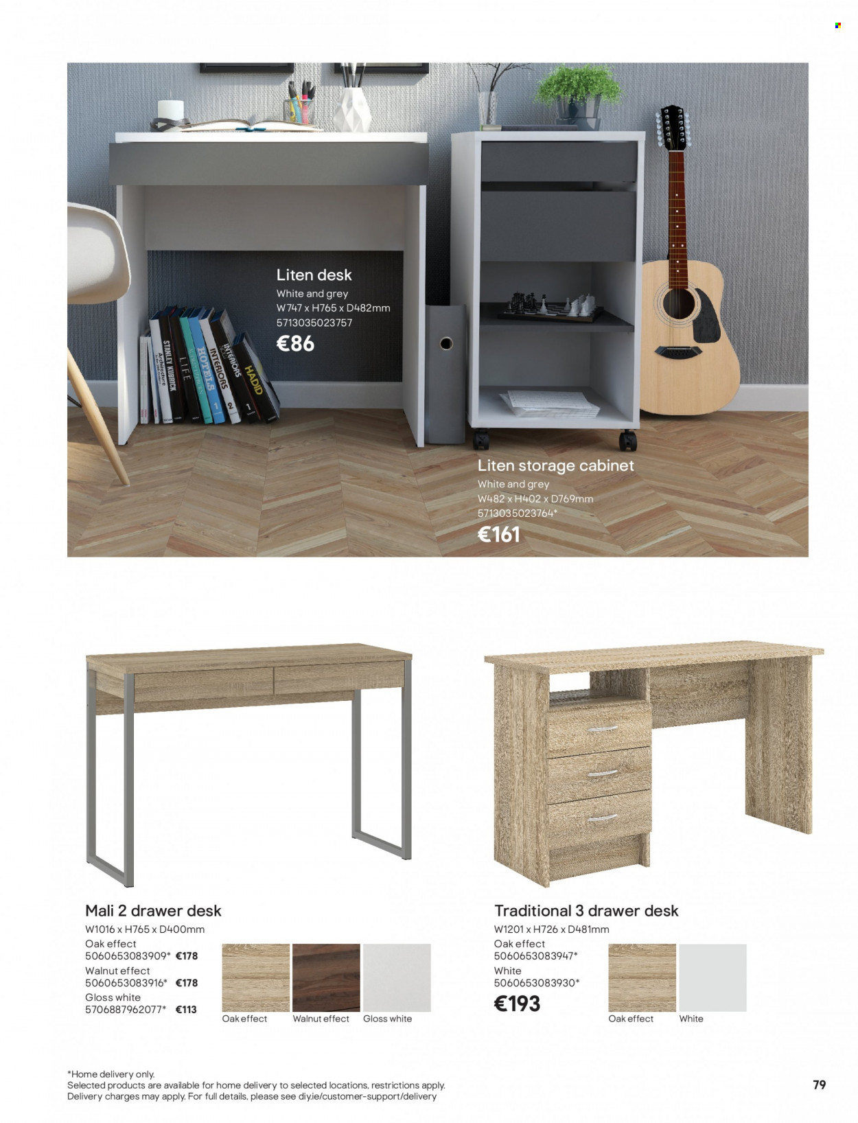 thumbnail - B&Q offer  - Sales products - cabinet, desk. Page 79.