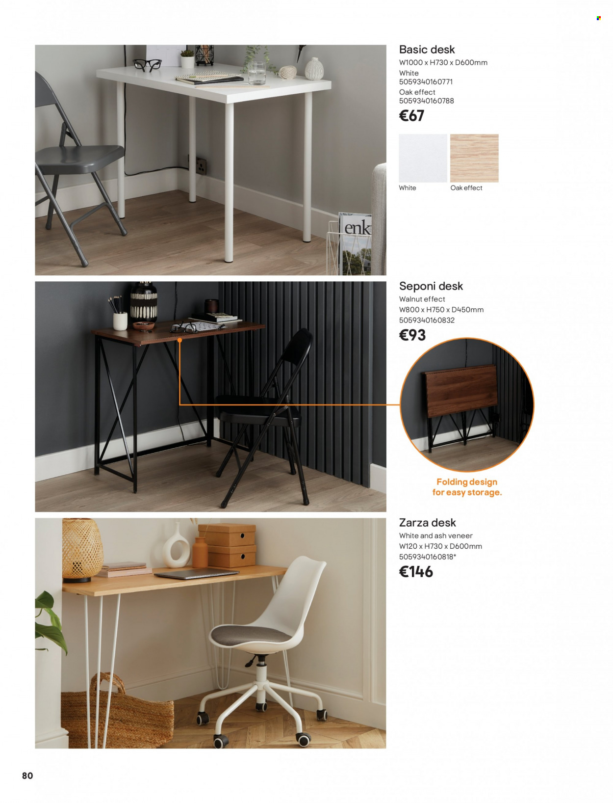 thumbnail - B&Q offer  - Sales products - desk. Page 80.