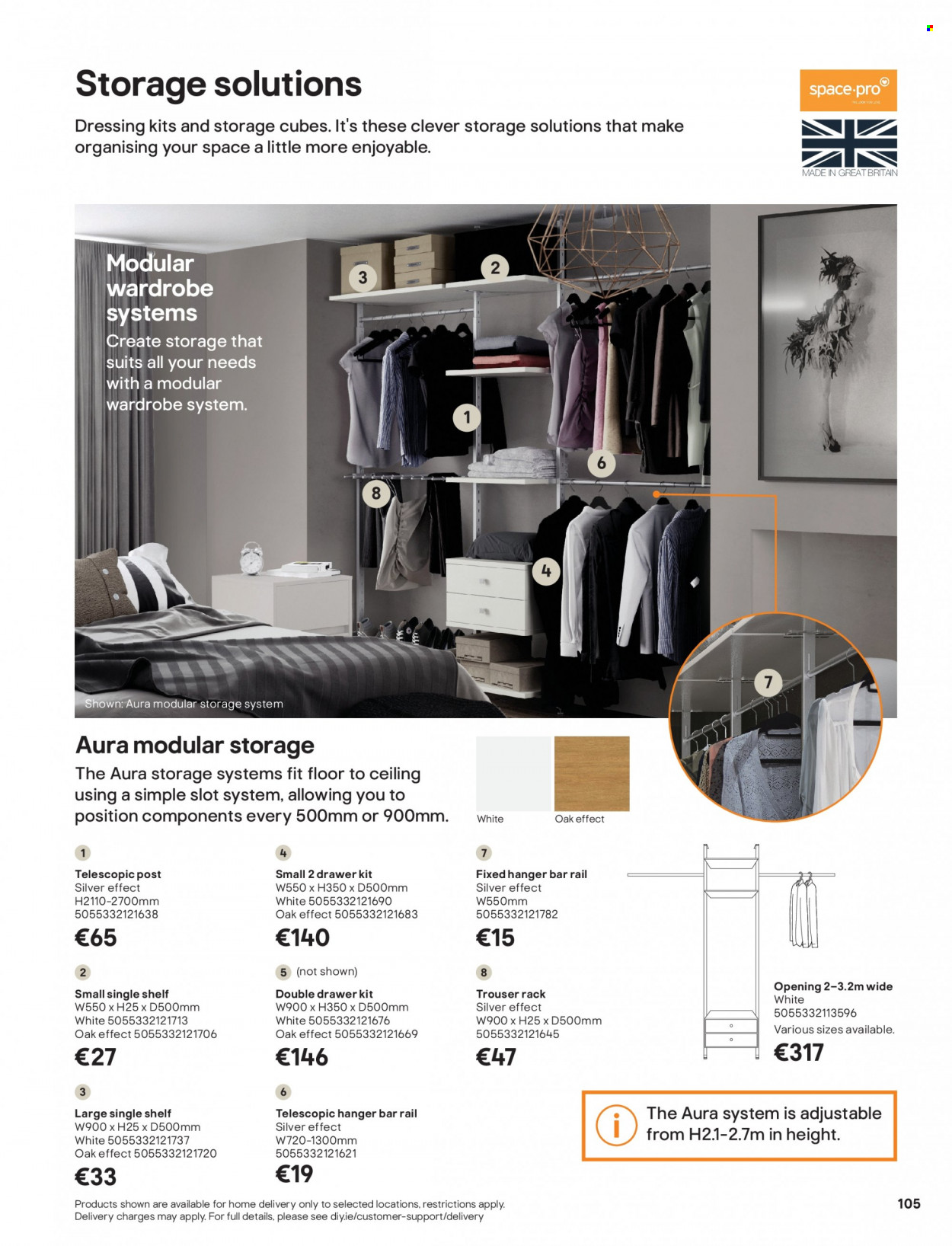 thumbnail - B&Q offer  - Sales products - shelves, wardrobe. Page 105.