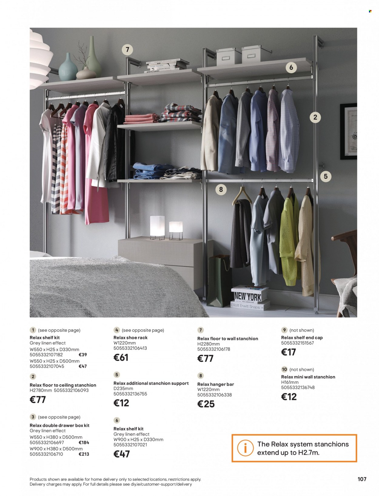thumbnail - B&Q offer  - Sales products - shelves, shoe rack, linens. Page 107.