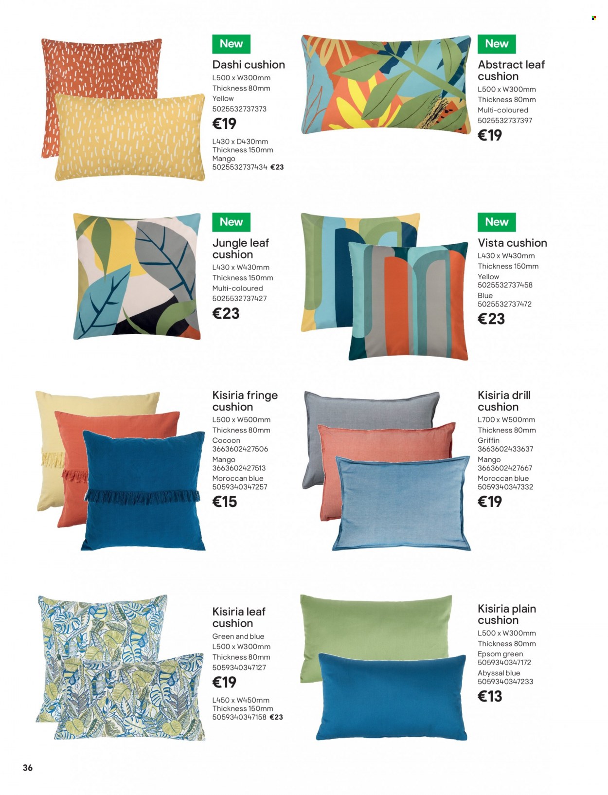 thumbnail - B&Q offer  - Sales products - cushion. Page 36.