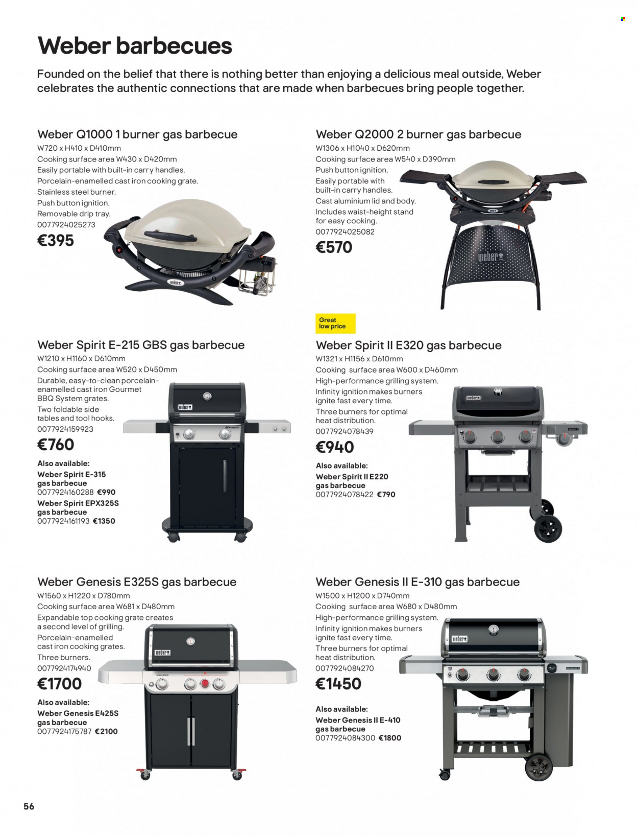 thumbnail - B&Q offer  - Sales products - table. Page 56.