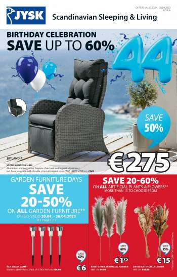 JYSK offer  - 20.04.2023 - 26.04.2023.
