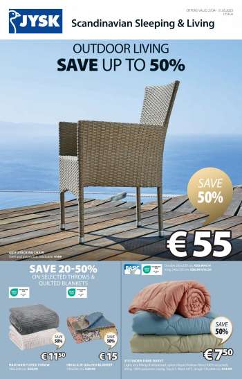 JYSK offer  - 27.04.2023 - 31.05.2023.