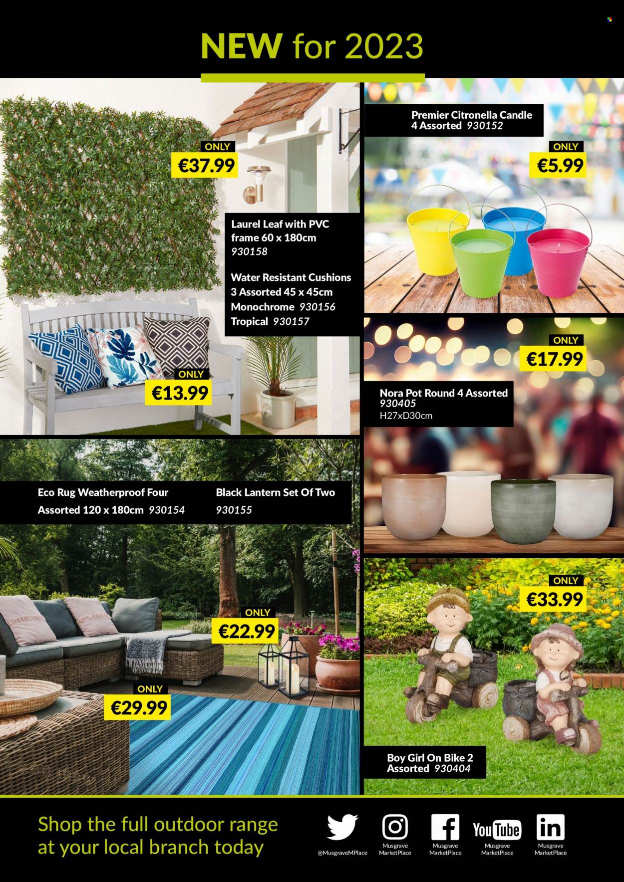 thumbnail - MUSGRAVE Market Place offer  - Sales products - water, pot, candle, cushion, rug. Page 4.