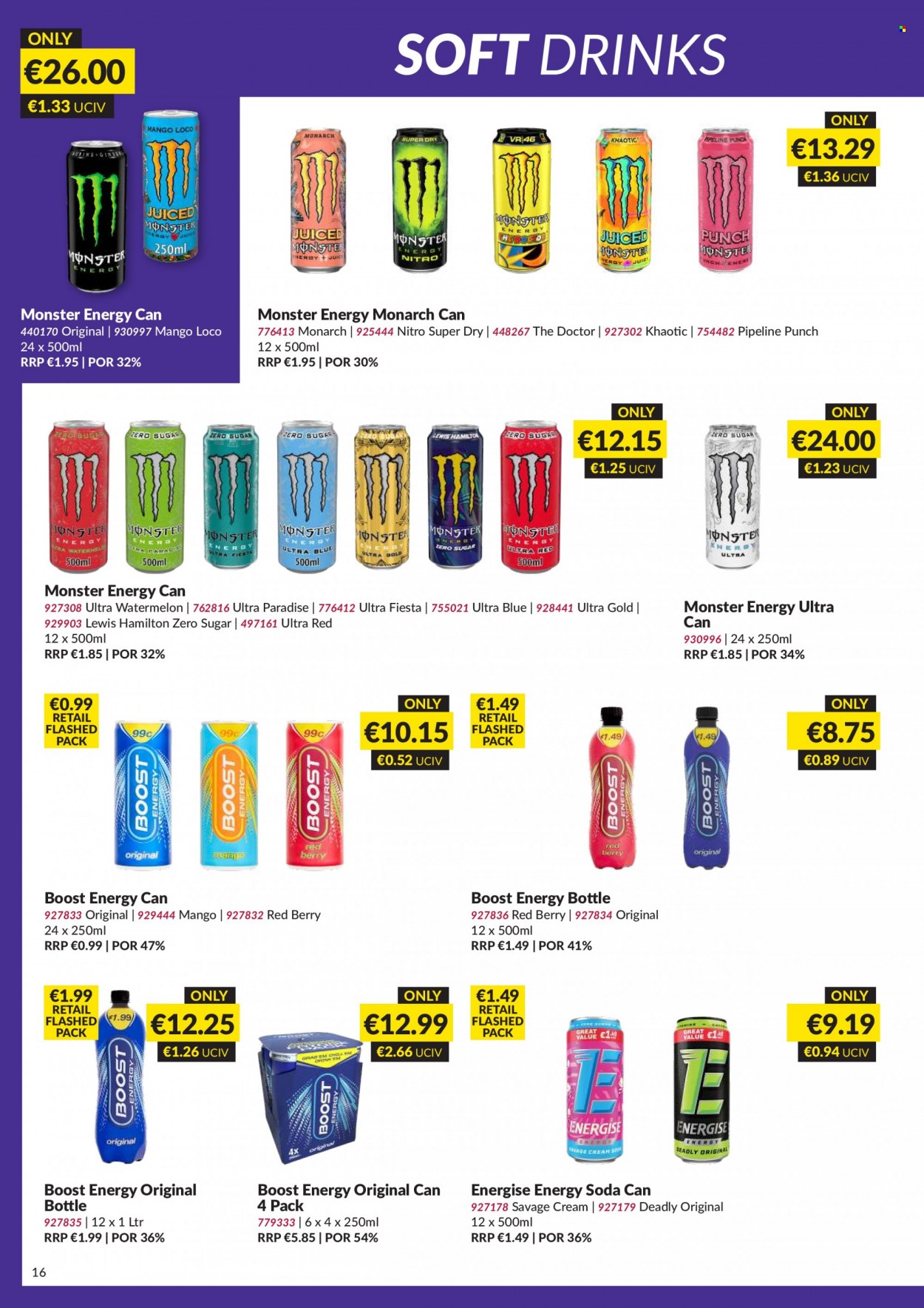 thumbnail - MUSGRAVE Market Place offer  - 07.05.2023 - 03.06.2023 - Sales products - mango, watermelon, Monster, soft drink, Monster Energy, soda, Boost, punch. Page 16.