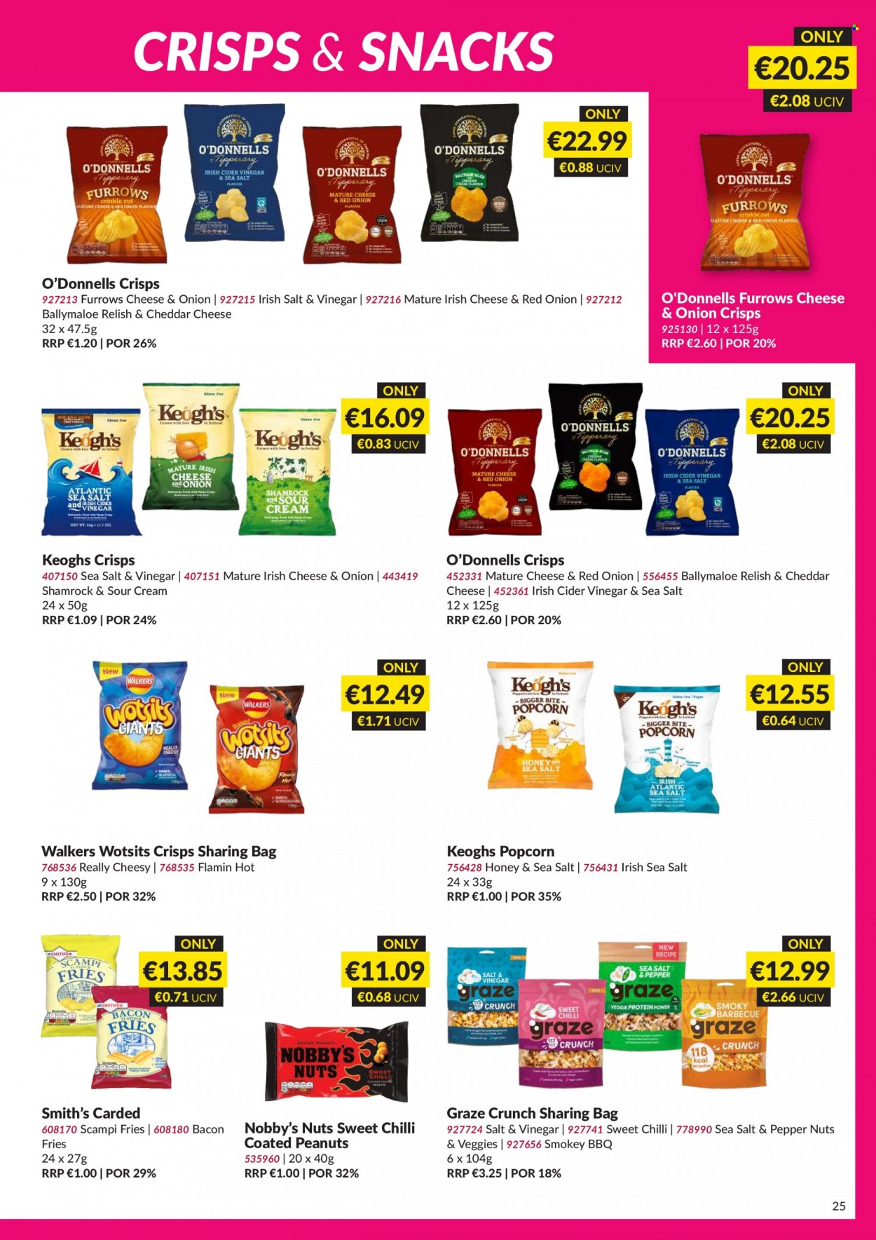 thumbnail - MUSGRAVE Market Place offer  - 07.05.2023 - 03.06.2023 - Sales products - bacon, potato fries, snack, Smith's, popcorn, honey, Graze, cider. Page 25.