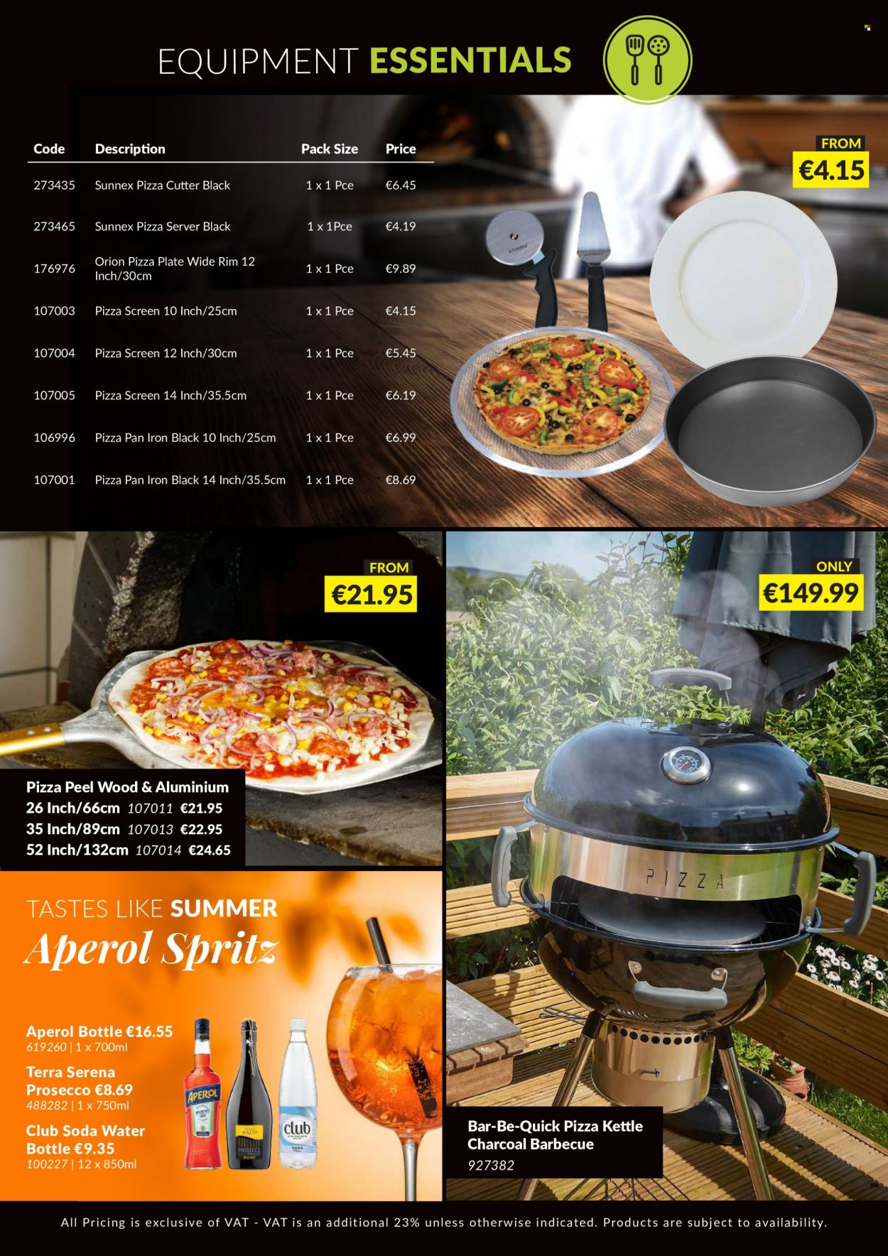 thumbnail - MUSGRAVE Market Place offer  - 07.05.2023 - 03.06.2023 - Sales products - Club Soda, water, sparkling wine, prosecco, Aperol, plate, pan, drink bottle, pizza pan, cutter, charcoal. Page 3.