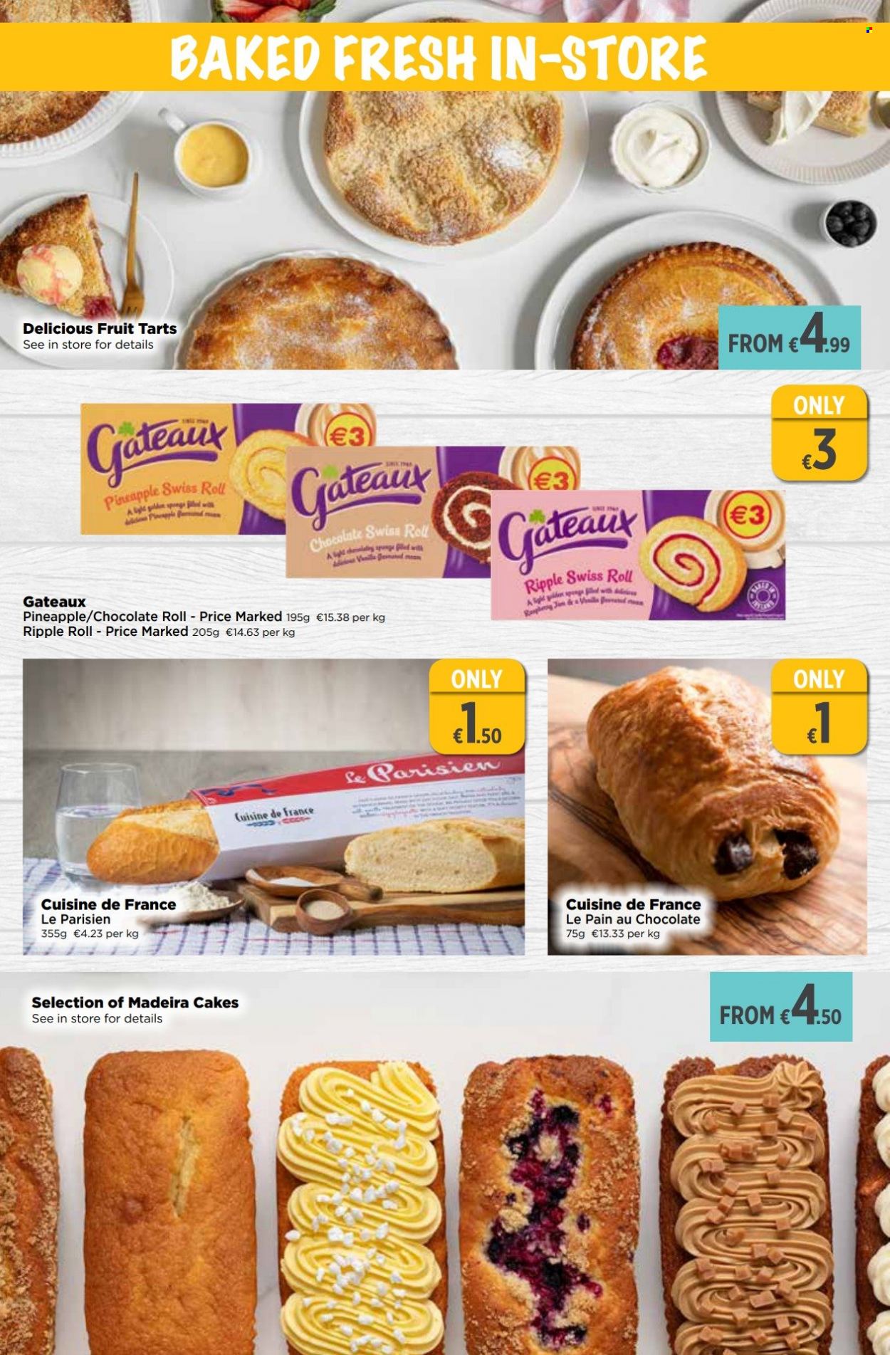 thumbnail - EUROSPAR offer  - 25.05.2023 - 14.06.2023 - Sales products - cake, tart, swiss roll, pineapple, chocolate, sponge. Page 6.