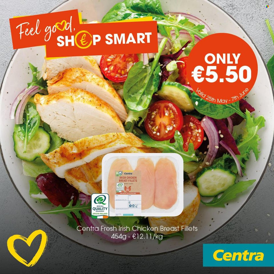 thumbnail - Centra offer  - 25.05.2023 - 31.05.2023 - Sales products - chicken breasts, chicken. Page 3.