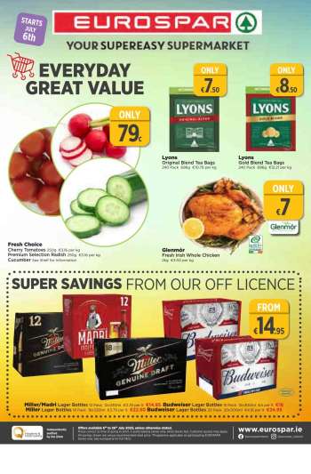 EUROSPAR offer  - 06.07.2023 - 26.07.2023.
