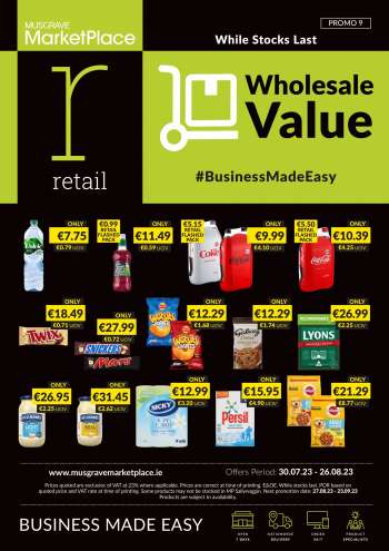 MUSGRAVE Market Place offer  - 30.07.2023 - 26.08.2023.