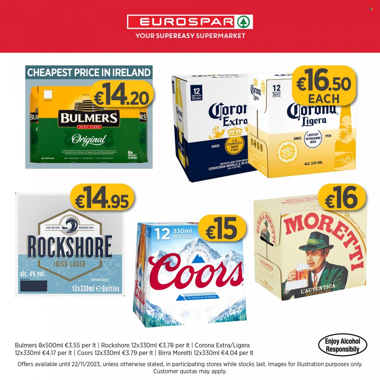 EUROSPAR offer - 18.11.2023 - 22.11.2023. Page 1