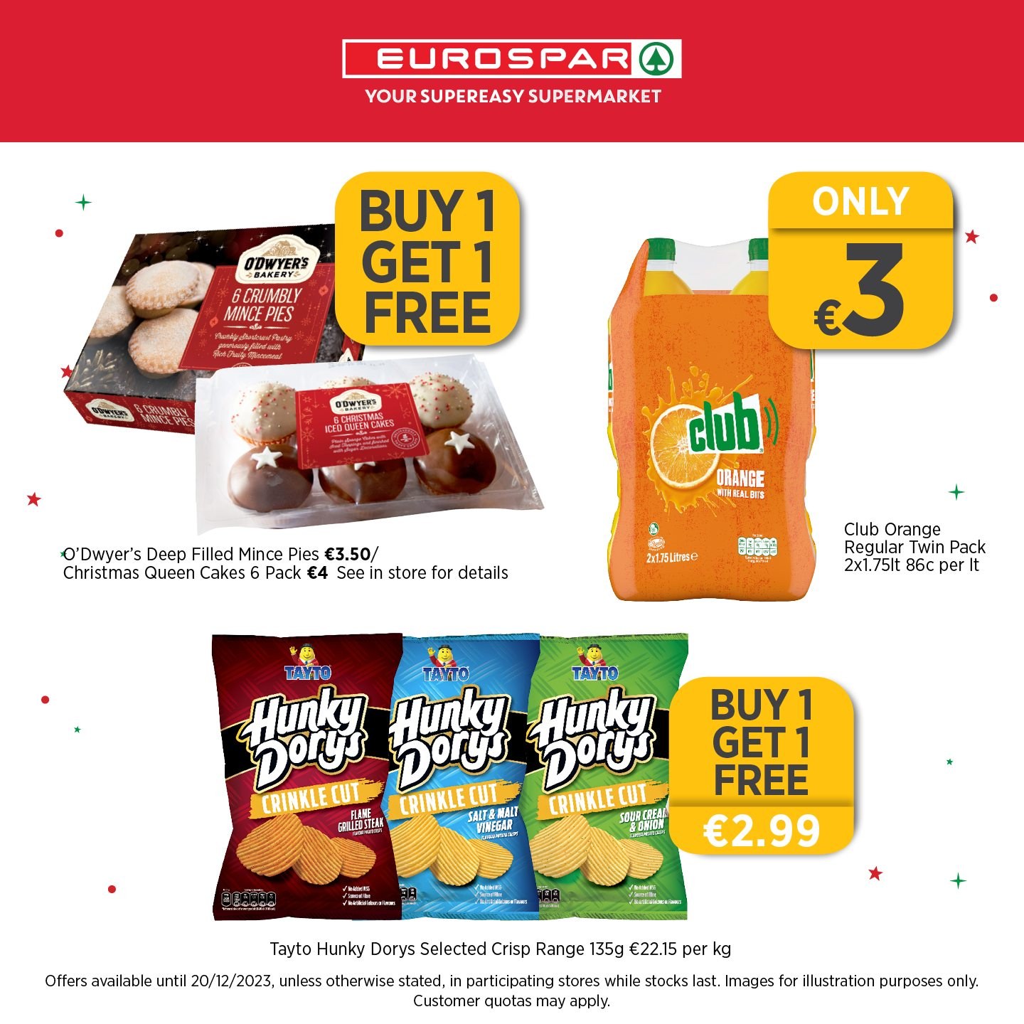 EUROSPAR offer - 18.12.2023 - 20.12.2023. Page 1