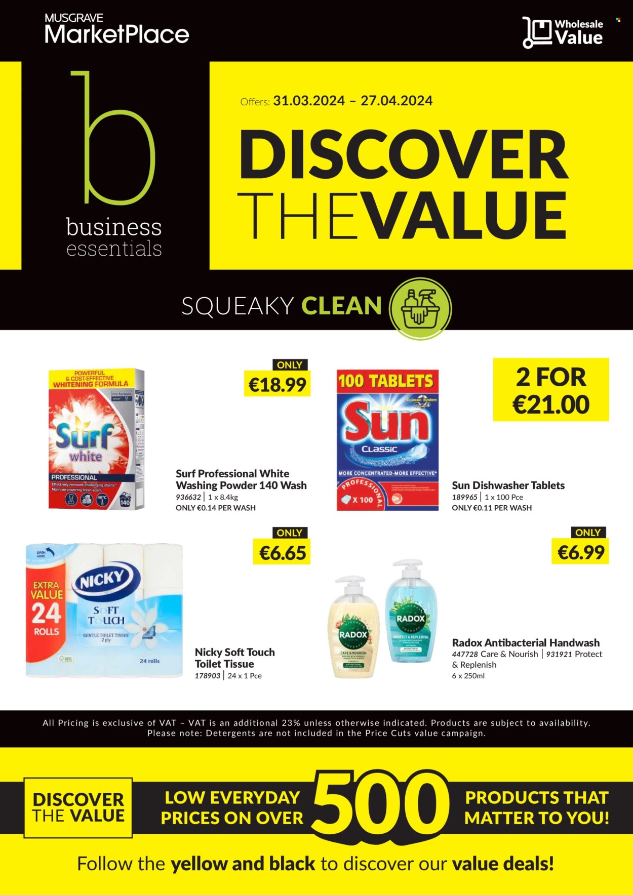 MUSGRAVE Market Place offer - 31.03.2024 - 27.04.2024. Page 1