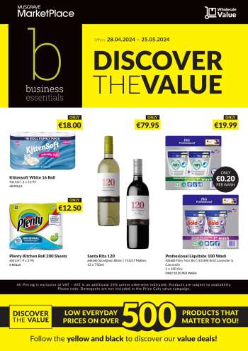 MUSGRAVE Market Place offer  - 28.04.2024 - 25.05.2024.
