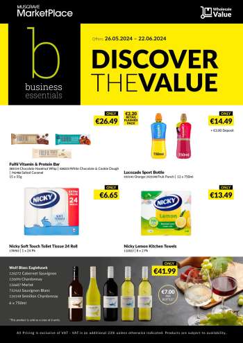 MUSGRAVE Market Place offer  - 26.05.2024 - 22.06.2024.