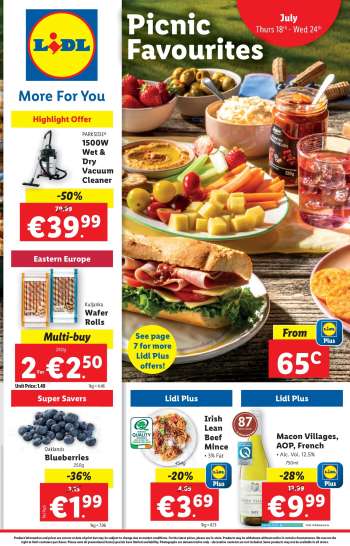Lidl offer  - 18.07.2024 - 24.07.2024.