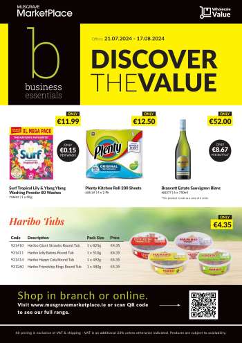 MUSGRAVE Market Place offer  - 21.07.2024 - 17.08.2024.