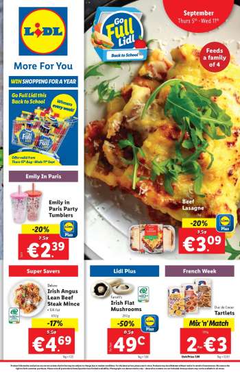 Lidl offer  - 05.09.2024 - 11.09.2024.