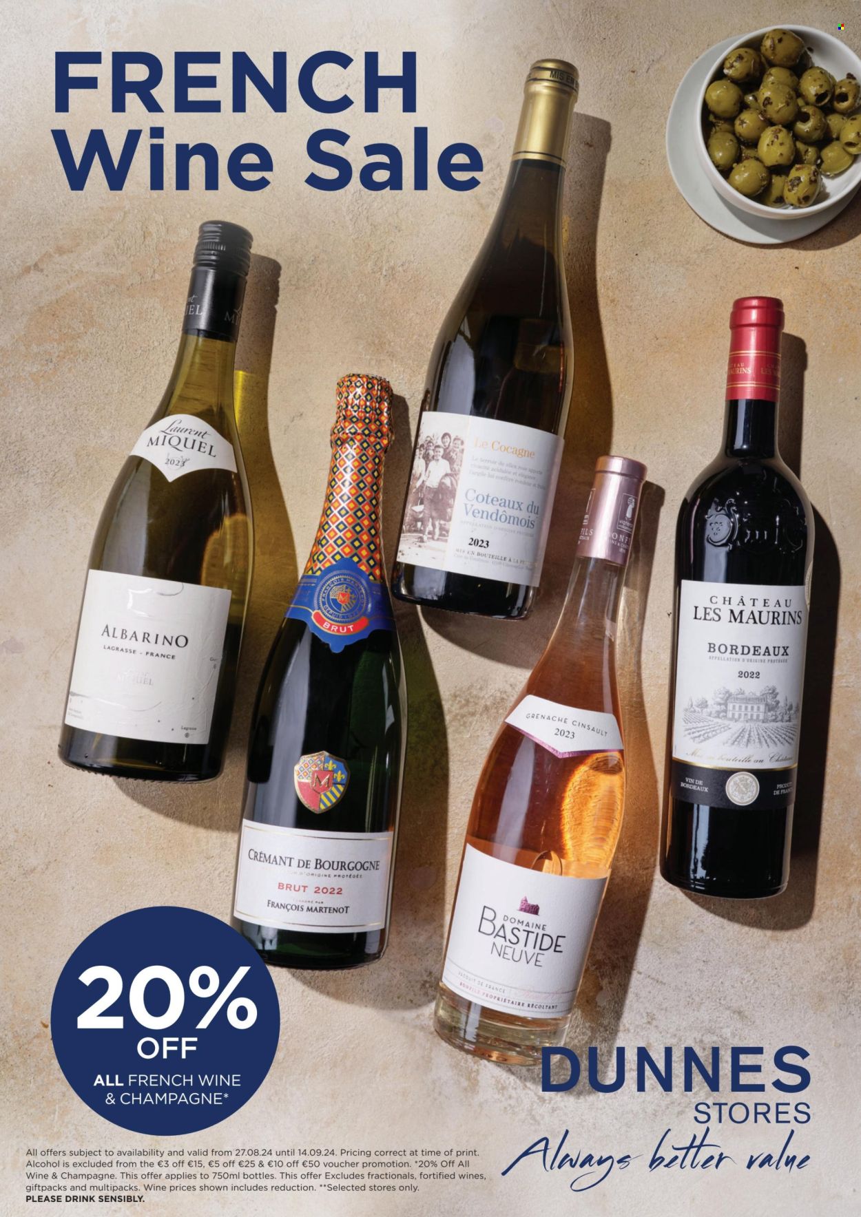 Dunnes Stores offer - 27.08.2024 - 14.09.2024. Page 1