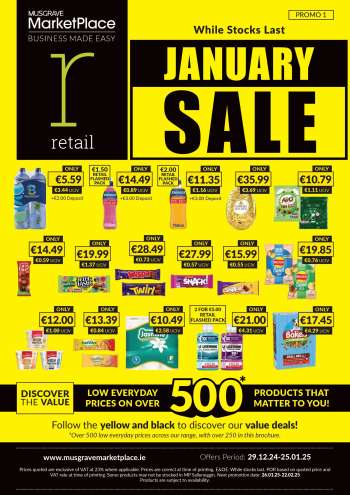 MUSGRAVE Market Place offer  - 29.12.2024 - 25.01.2025.